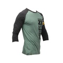 Zilla USA CF BOX 3/4 SLEEVE SHIRT GREEN BLACK