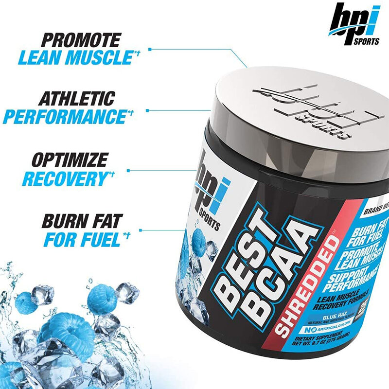 BPI Sports Best BCAA Shredded 30 Servings - Converts Fat to Energy - BCAAs Amino Acids - Non-Stimulant Fat Burner - Muscle Support