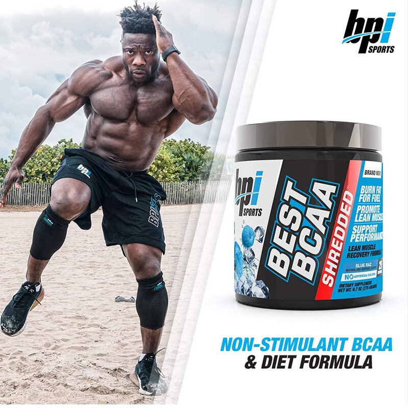 BPI Sports Best BCAA Shredded 30 Servings - Converts Fat to Energy - BCAAs Amino Acids - Non-Stimulant Fat Burner - Muscle Support
