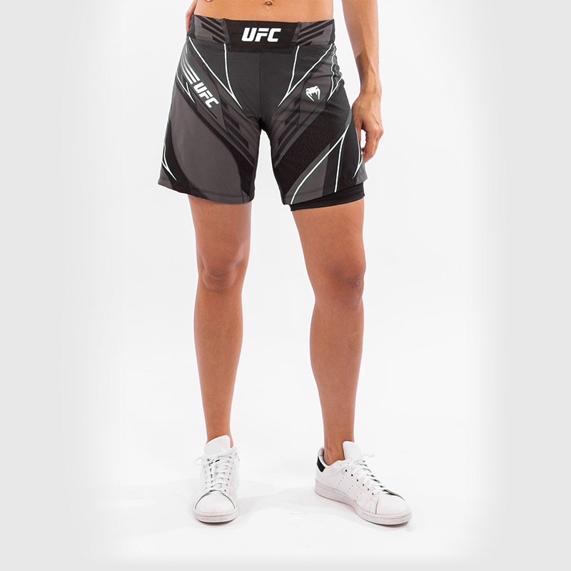 FIGHTSHORT FEMME UFC VENUM AUTHENTIC FIGHT NIGHT - COUPE LONGUE - NOIR