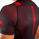 T-SHIRT DE COMPRESSION VENUM NOGI 3.0 - MANCHES COURTES - NOIR/ROUGE