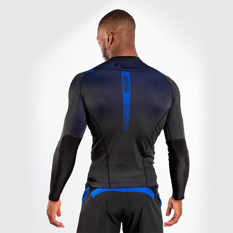 T-shirt de Compression Homme athlétique noir bleu