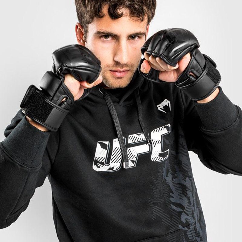 Sweatshirt Zippé Homme UFC Venum Authentic Fight Week - Noir