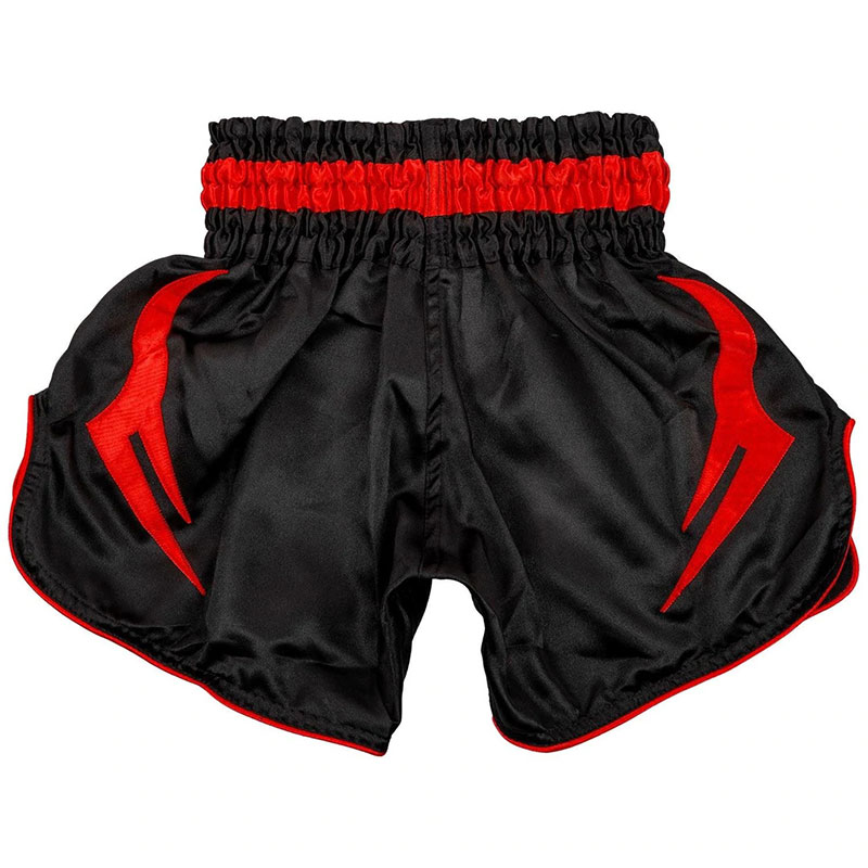 Short boxe thai muay thaï vert et rouge