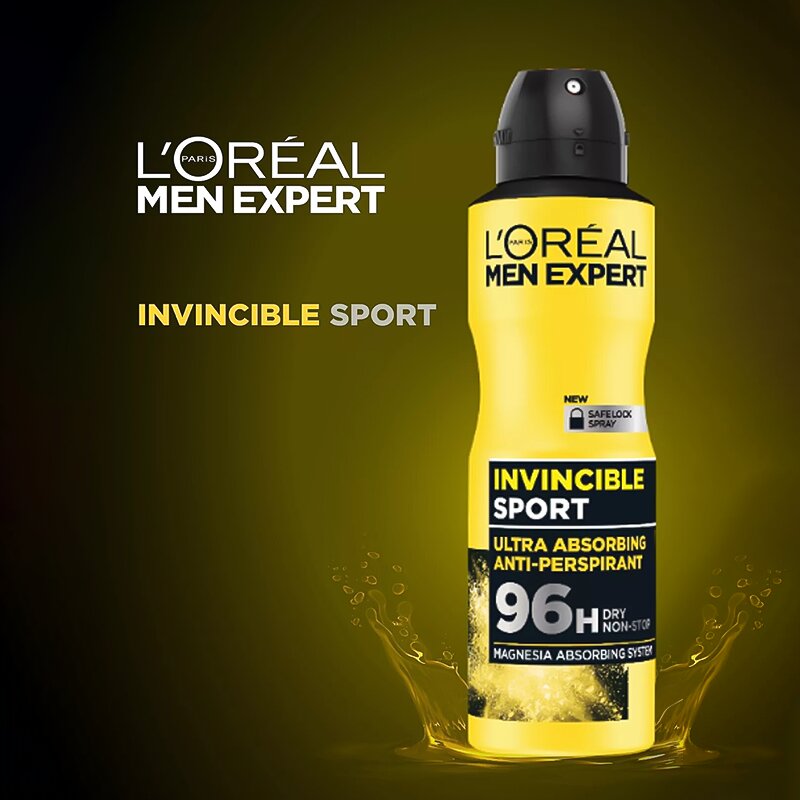 L'ORÉAL PARIS MEN EXPERT - DÉODORANT SPRAY INVINCIBLE SPORT 96H - 250ML