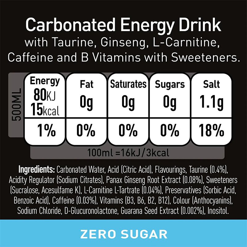 Monster Energy L'Original Zero Sugar Energy Drink 500ml
