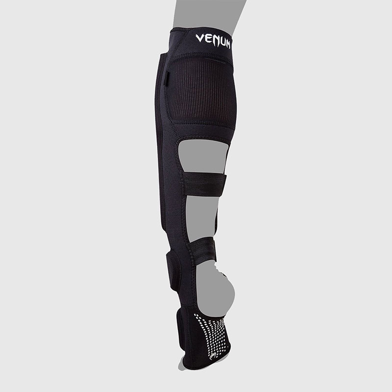 Protège-Tibias Venum Elite Evo-Kaki/Argent 