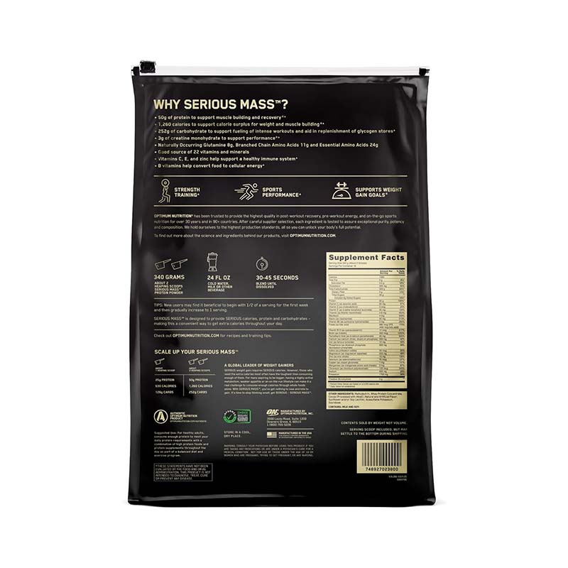 Optimum Nutrition Serious Mass - 12lb