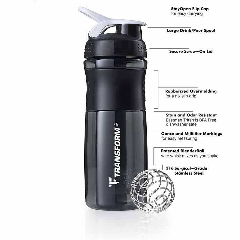 TRANSFORM THE MIXER SHAKER BOTTLE 760ML 