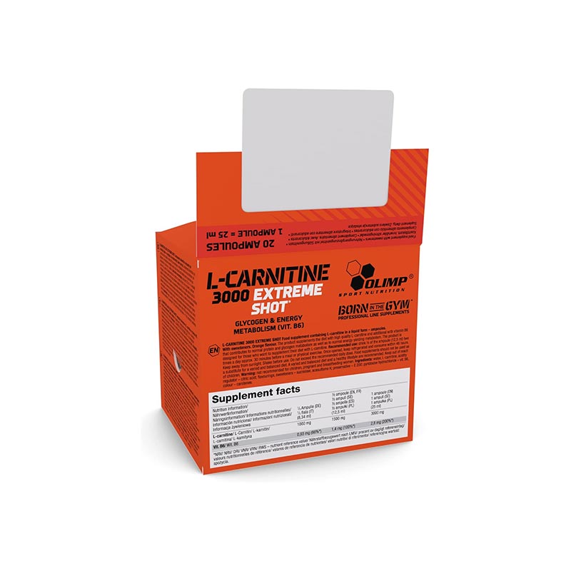 OLIMP SPORT NUTRITION L-CARNITINE 3000 EXTREME SHOT 20 x 25 ml