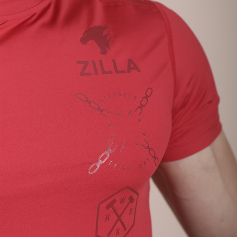 Zilla USA T-SHIRT STRONGER EVERY DAY RED