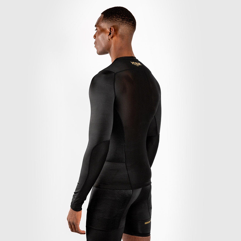 RASHGUARD VENUM G-FIT - MANCHES LONGUES - NOIR/OR