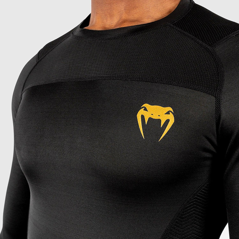 RASHGUARD VENUM G-FIT - MANCHES LONGUES - NOIR/OR