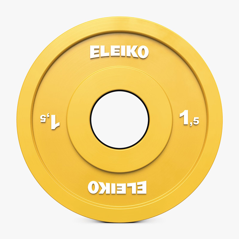 [124-0015R] Eleiko IWF Weightlifting Comp./Training Disc - 1.5 kg RC