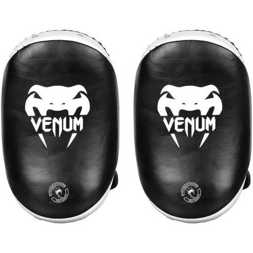 [VENUM-03061-108] VENUM KICK PADS LEATHER BLACK/WHITE (PAIR)
