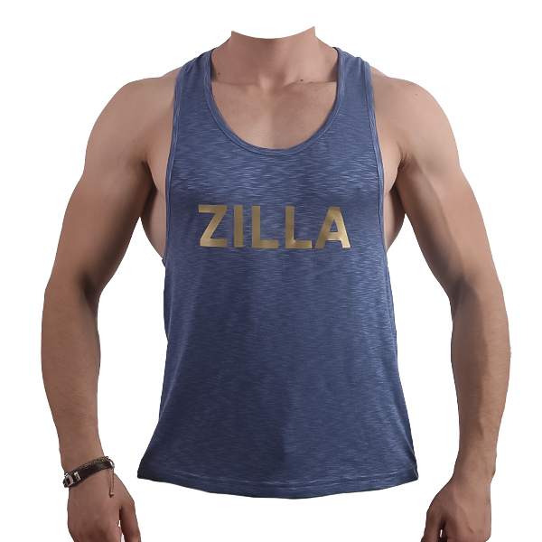 [ZTKB-0354A-S] Zilla USA TRAINING TANK TOP BLUE (S)