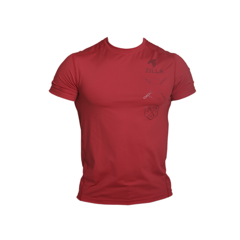 [ZTS-0644B-RED-S] Zilla USA T-SHIRT STRONGER EVERY DAY RED (S)