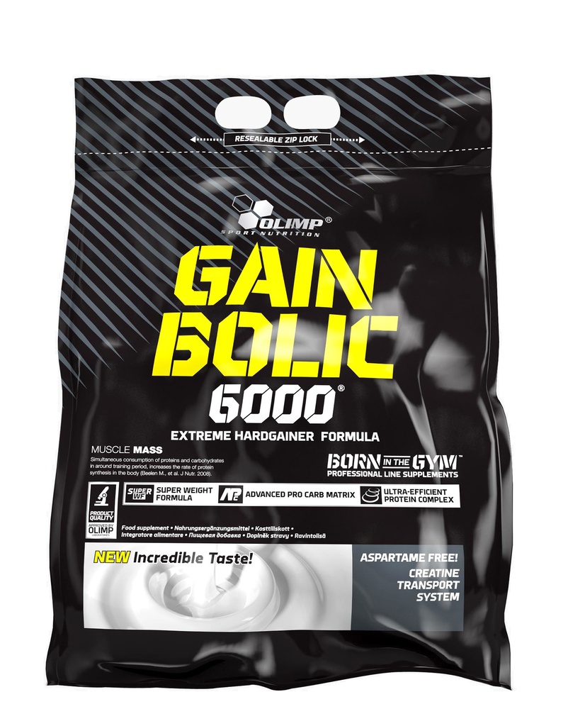 OLIMP SPORT NUTRITION GAIN BOLIC 6000 EXTREME HARD GAINER 6,8 kg PROTEIN DE PRISE DE MASSE (Chocolat)