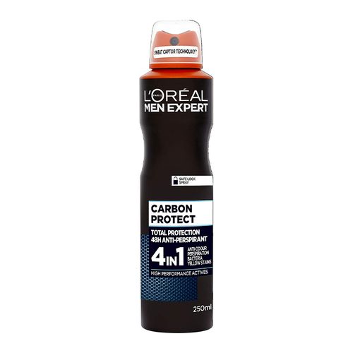 [3600522107460] L'ORÉAL PARIS MEN EXPERT - DÉODORANT SPRAY CARBON PROTECT 4 IN 1 - 250ML