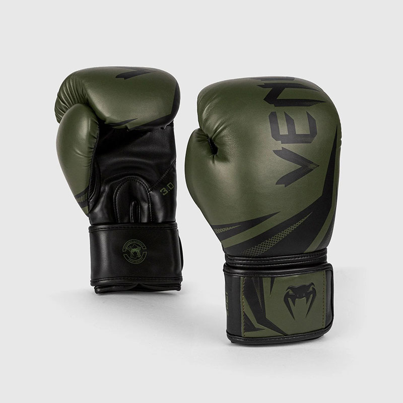 [VENUM-03525-200-10oz] GANTS DE BOXE VENUM CHALLENGER 3.0 - KAKI/NOIR (10 oz)