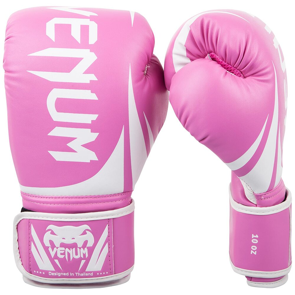 Venum Mixte Challenger 3.0 Gants de boxe, Blanc (Noir-Doré), 10 oz