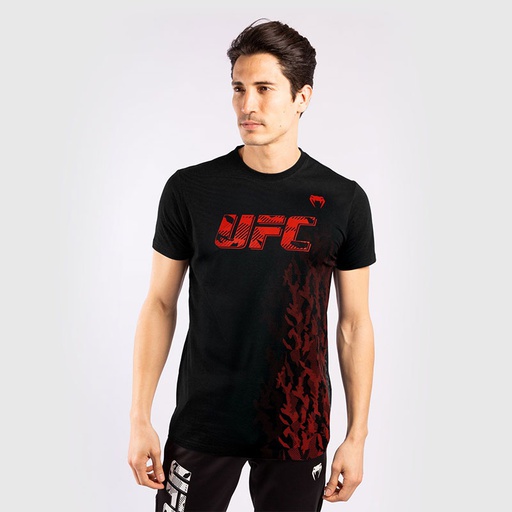 [VNMUFC-00052-001-L] T-SHIRT MANCHES COURTES EN COTON HOMME UFC VENUM AUTHENTIC FIGHT WEEK - NOIR (L)