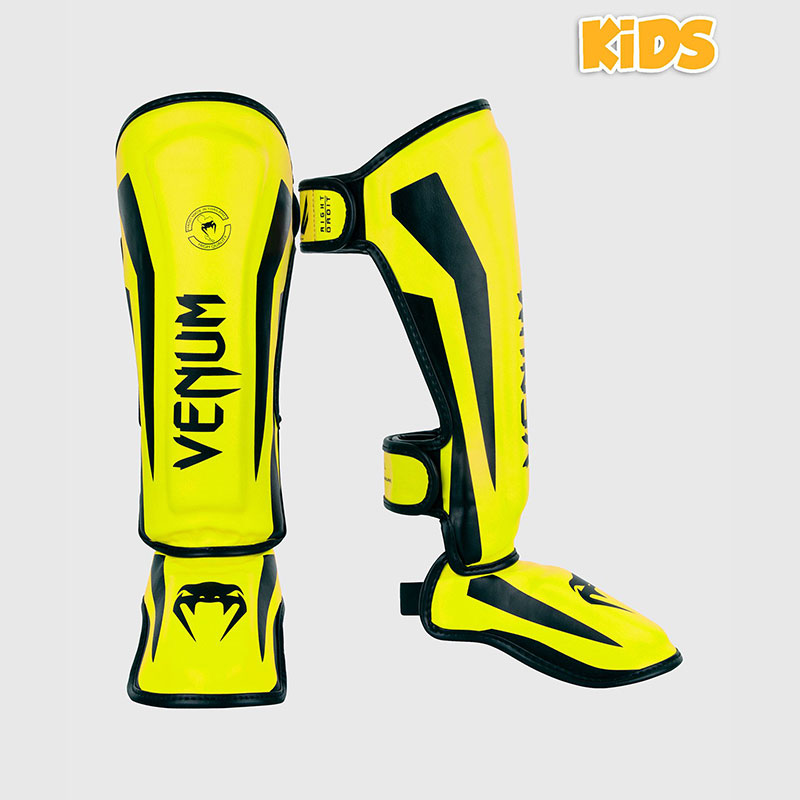 [VENUM-03235-014-S] PROTÈGE-TIBIAS ENFANT VENUM ELITE - JAUNE FLUO (NEO) (S)