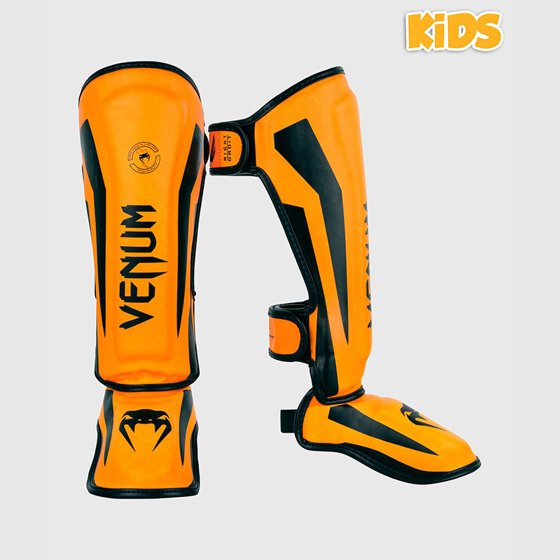 [VENUM-03235-016-S] PROTÈGE-TIBIAS ENFANT VENUM ELITE - ORANGE FLUO (NEO) (S)