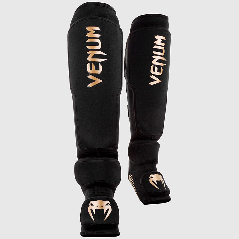 Protège-Tibias Venum Elite Evo-Kaki/Argent 