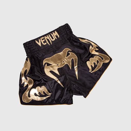 [EU-VENUM-2040-Black/Gold-L] VENUM BANGKOK INFERNO MUAY THAI SHORTS - BLACK/GOLD (L)