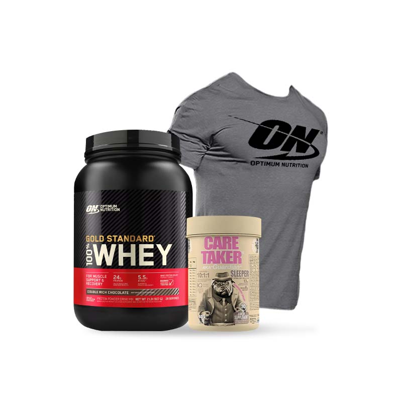 Golden duo avec le meilleur Whey protéine avec l'un des meilleurs produits de récupération et hypertrophie pendant le sommeil