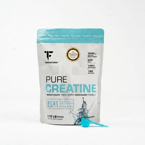 TRANSFORM PURE CREATINE 500G 166 Servings