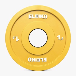 [124-0015R] Eleiko IWF Weightlifting Comp./Training Disc - 1.5 kg RC