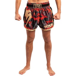 SHORT DE MUAY THAI VENUM GIANT CAMO - ROUGE/OR