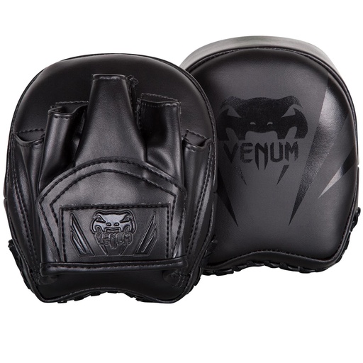 [VENUM-03052-114] VENUM ELITE MINI FOCUS MITTS - BLACK/BLACK (PAIR)