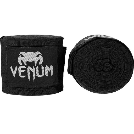 [EU-VENUM-0429-Black] BANDAGES DE BOXE VENUM KONTACT - 4 MÈTRES - NOIR