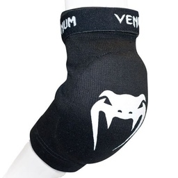 [EU-VENUM-0482-Black/White] Venum Kontact Elbow Protector - Black/White (PAIR)